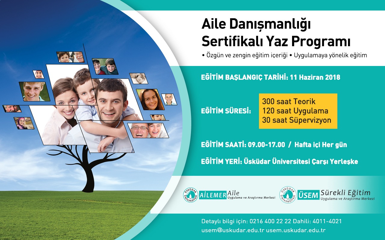 VII. Dönem Hızlandırılmış Aile Danışmanlığı Sertifikalı Eğitim Yaz Programı