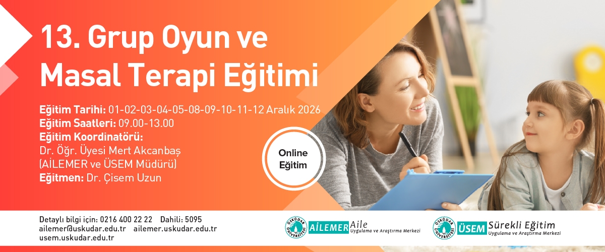 13. Grup Oyun ve Masal Terapi Eğitimi