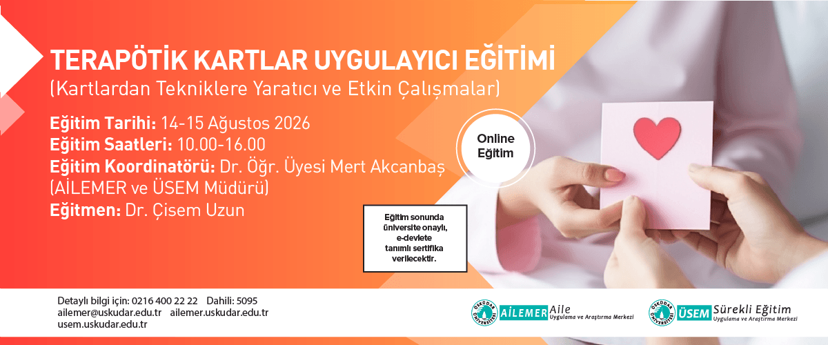Terapötik Kartlar Uygulayıcı Eğitimi Terapötik Kartlar Uygulayıcı Eğitimi