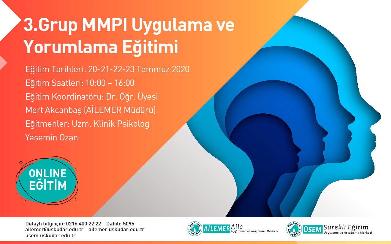 3. Grup MMPI Uygulama ve Yorumlama Eğitimi