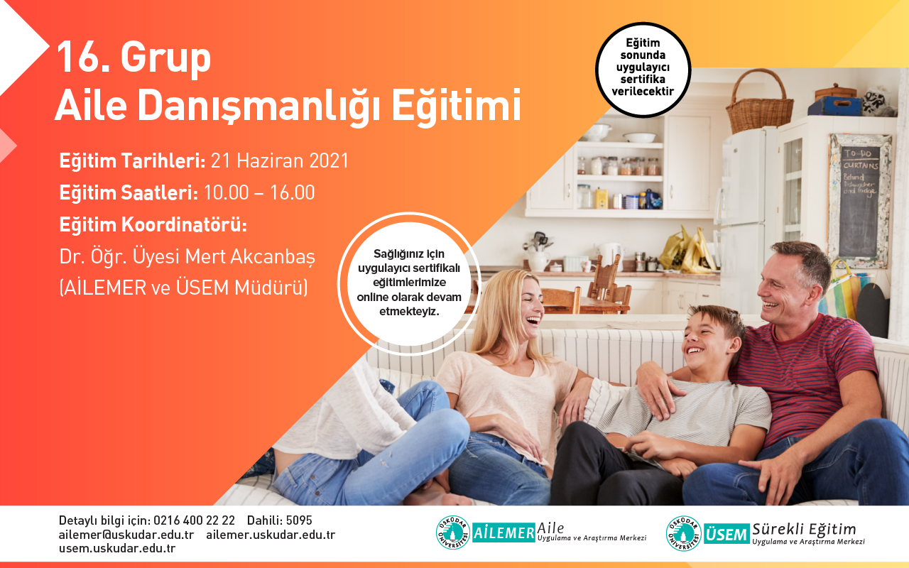 16. Grup Online Aile Danışmanlığı Sertifika Programı