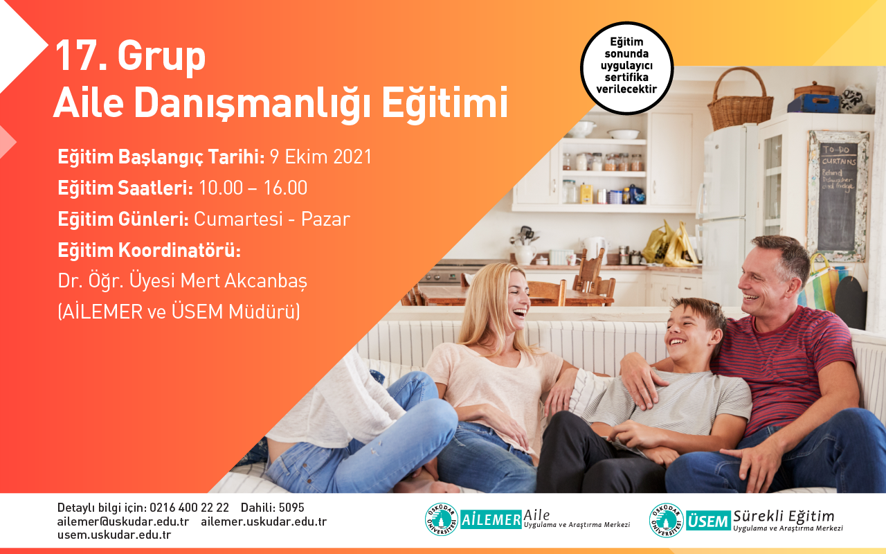 17. GRUP AİLE DANIŞMANLIĞI SERTİFİKA PROGRAMI